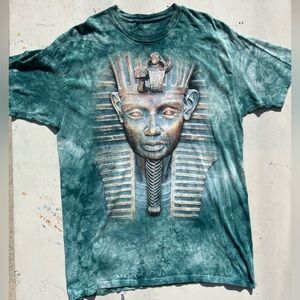 Men's The Mountain T-Shirt Multicolor Pharaoh 2XL USA NAS Egypt Oversized TieDye